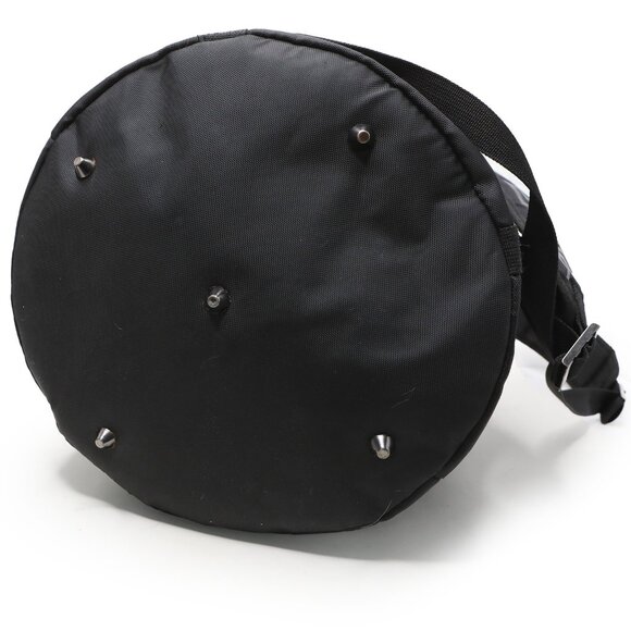 VERSACE Parfums Black Nylon Backpack Gold Medusa Logo Bag Travel Gym Drawstring - Picture 12 of 13